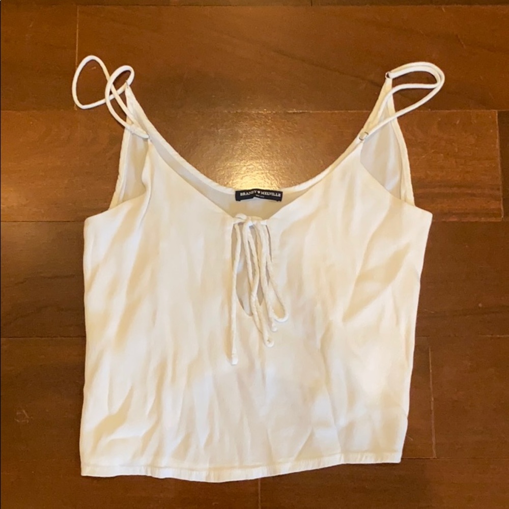 Brandy Melville white going out tank